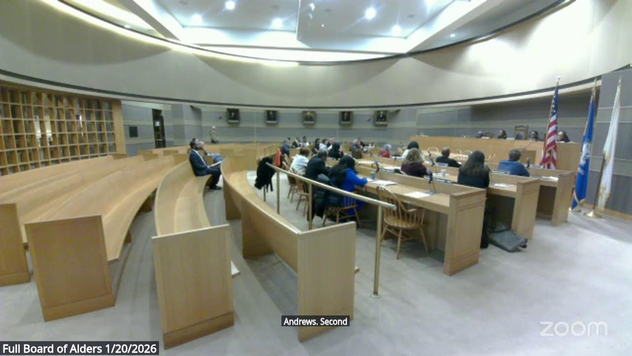 Full Board of Alders meeting 1/20/2026