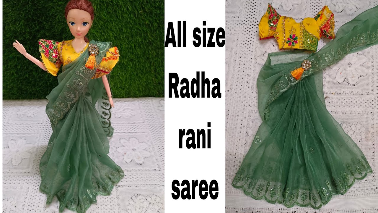 Radha Rani Saree With Beautiful Blouse | Radha Krishna Dress | Yugal Jodi Dress | Radha Rani Blouse