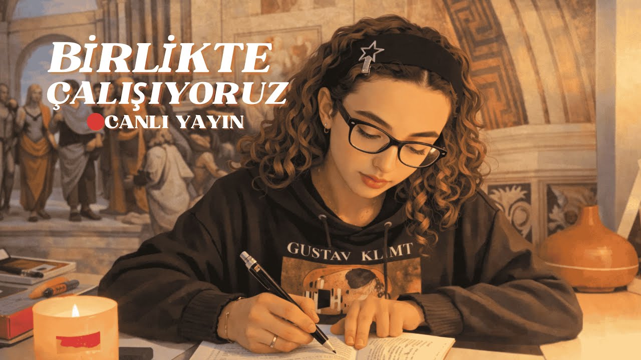 Birlikte Ders Çalışalım | Study With Me  • 120min study /30min break • Fireplace Sound/Şömine Sesi