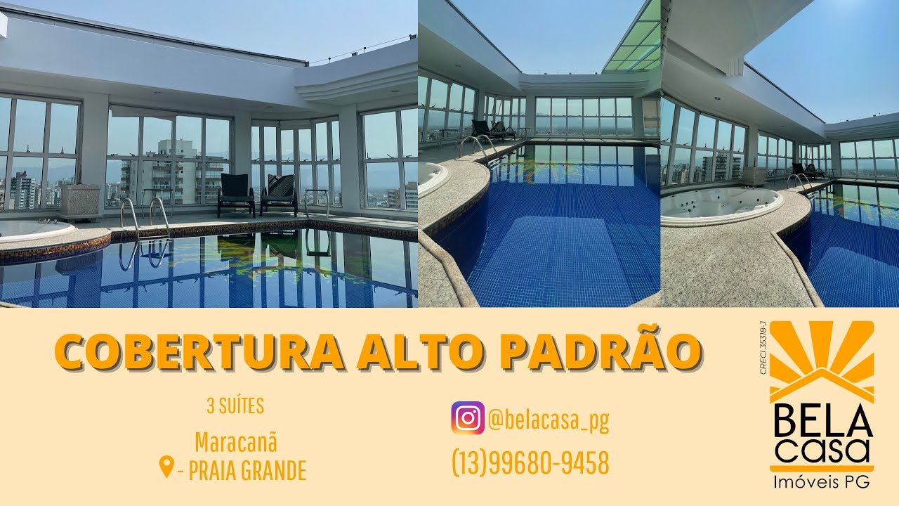 COBERTURA ALTO PADRÃO VILA TUPI - BELA CASA IMÓVEIS PG