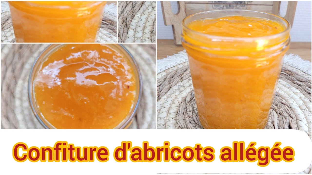 recette confiture d'abricots allégée en sucre مربى المشمش/معجون المشمش #مربى_المشمش #confiture