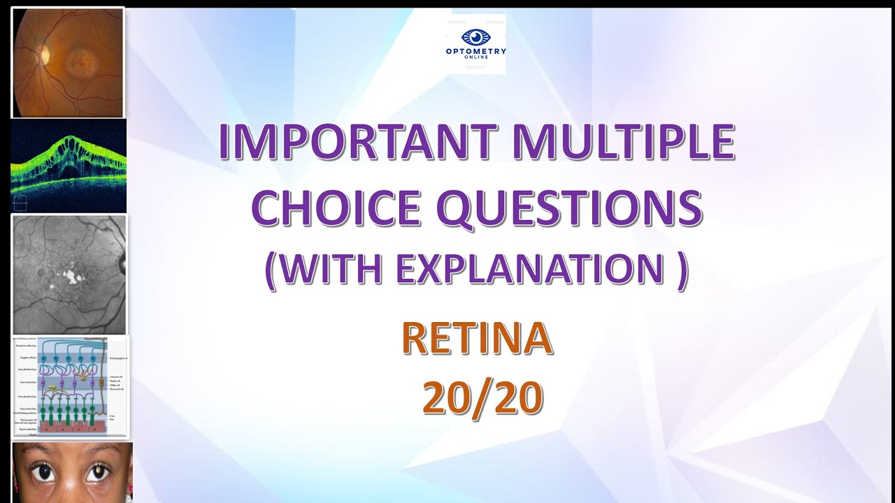 IMPORTANT MCQ QUESTIONS OPHTHALMOLOGY  RETINA  