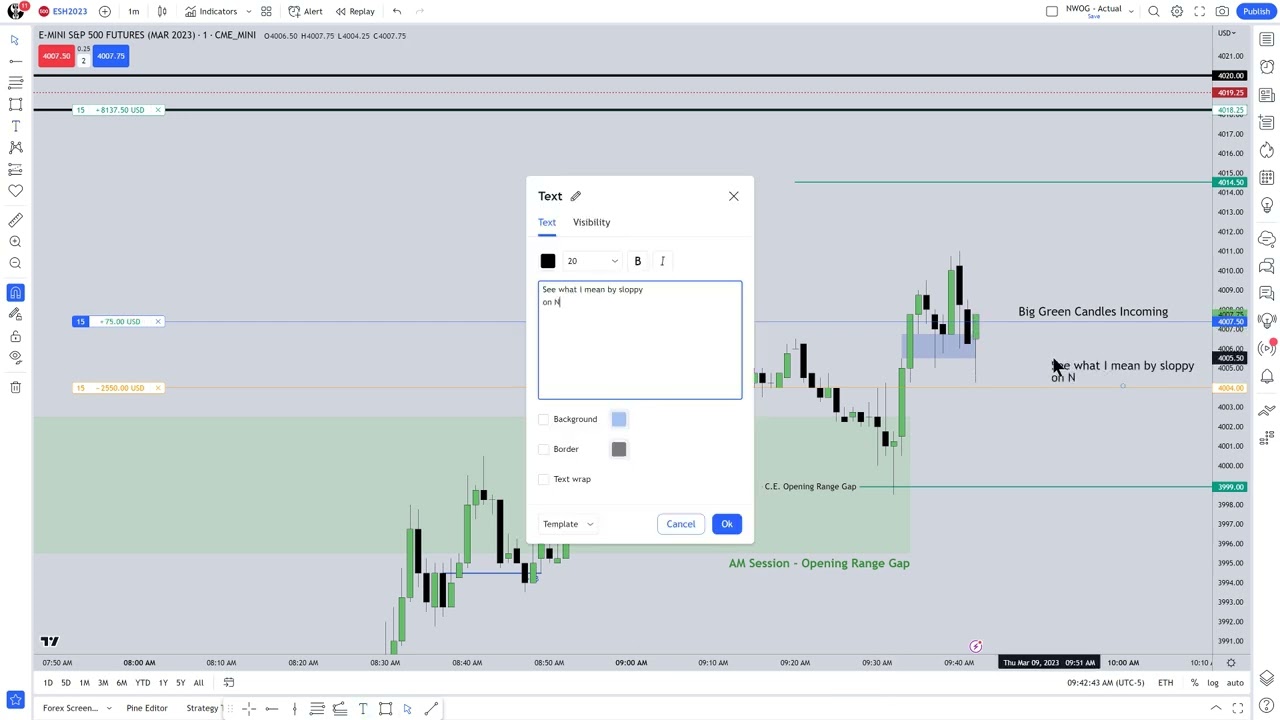AM Session - Opening Range Gap + Mitigation Block & FVG Entry