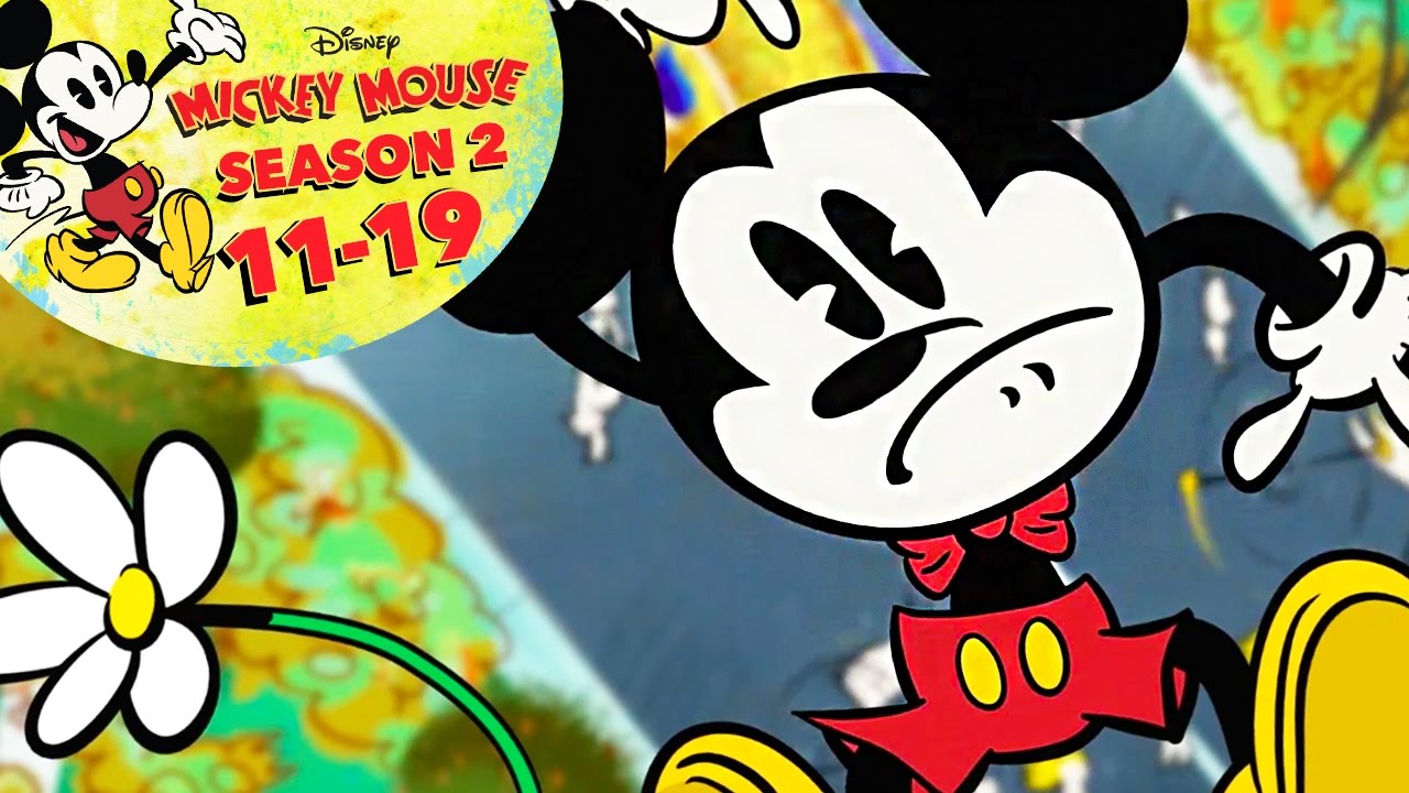 Mickey Mouse Cartoon: Season 2 Episodes 11-19 | Full Shorts Compilation | @disneychannelanimation