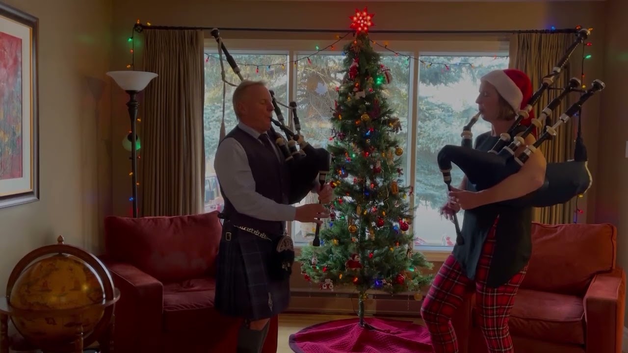 Here We Come A-Wassailing on the Bagpipes