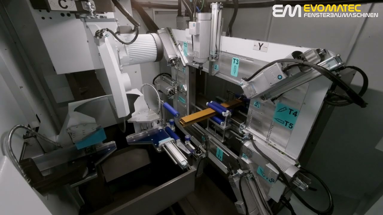 EVOAIIC – CNC Stabbearbeitungszentrum für Aluminiumprofile | Fräsen, Bohren, Sägen in Perfektion