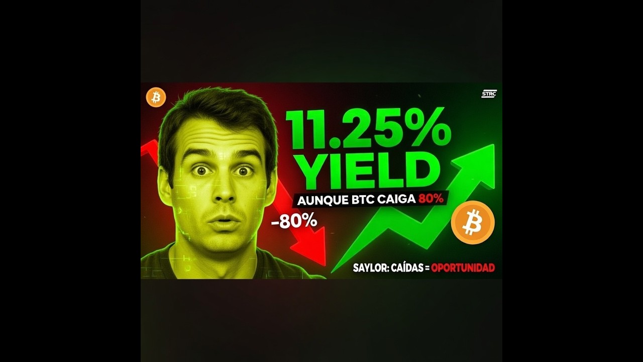 La Estrategia de Michael Saylor Explicada: ¿Por Qué NO Importan caídas BITCOIN del 70%? (STRC 2026)