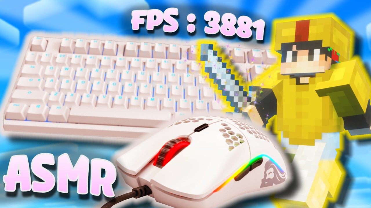 THOCKY Bedwars ASMR Keyboard & Mouse Sounds (No Talking) | AgeraPvP.club