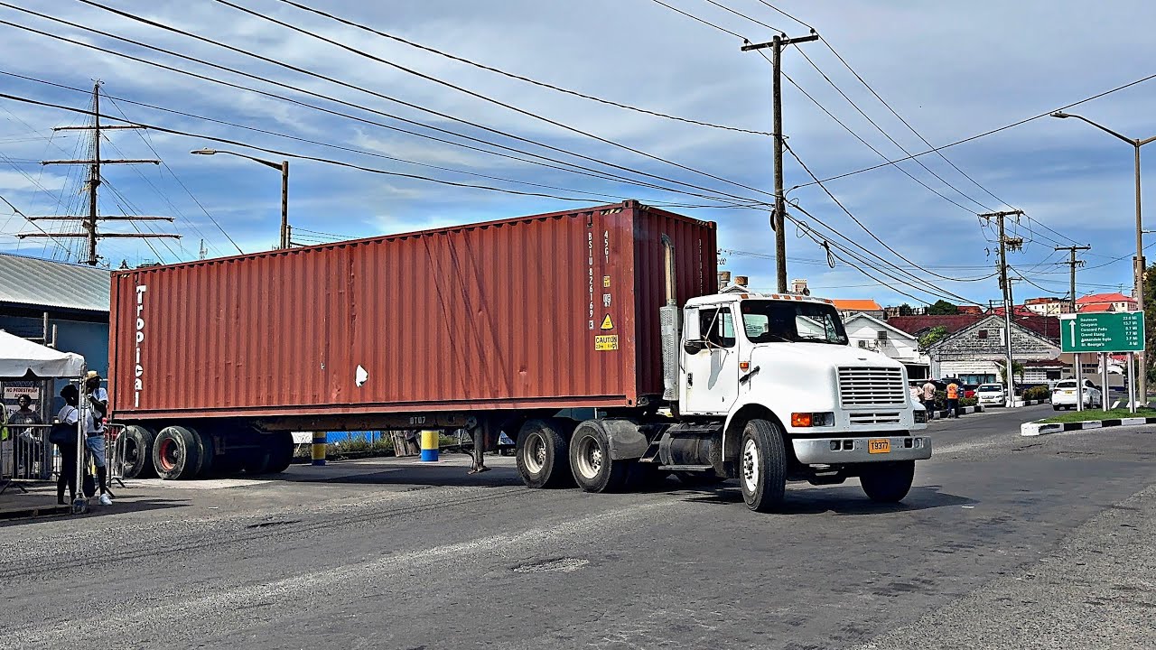 Grenada truckers leaving St George’s port with heavy loads S1:E4