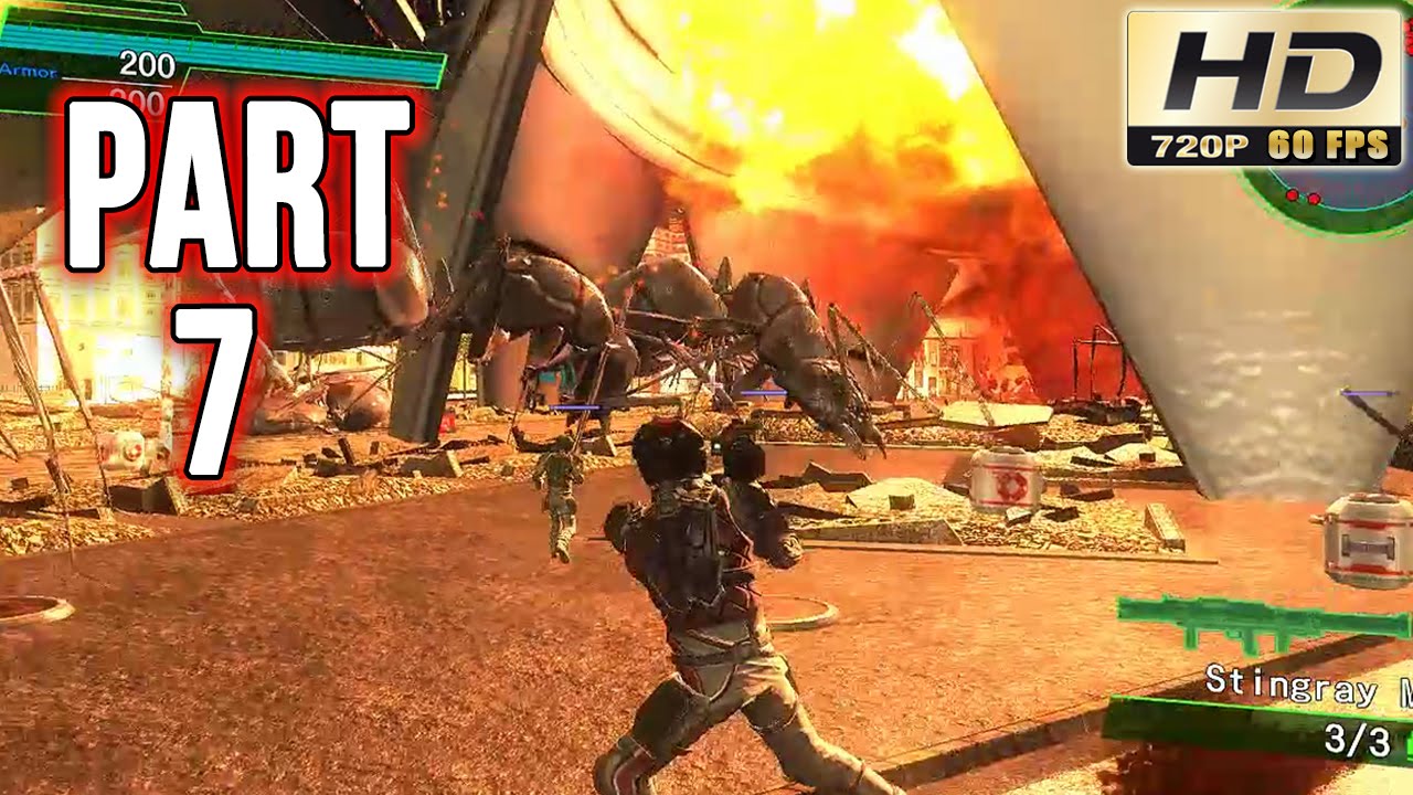 EARTH DEFENSE FORCE 4.1 Gameplay: Pt 7 - Giant Ants Attack! - PC Gameplay Playthrough 60fps - GPV247