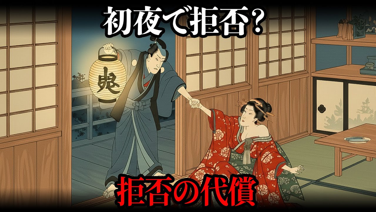 江戸の初夜、花嫁が拒めば何が起きたのか？現代では想像できない残酷な現実。【江戸時代の暮らし】【日本の歴史】