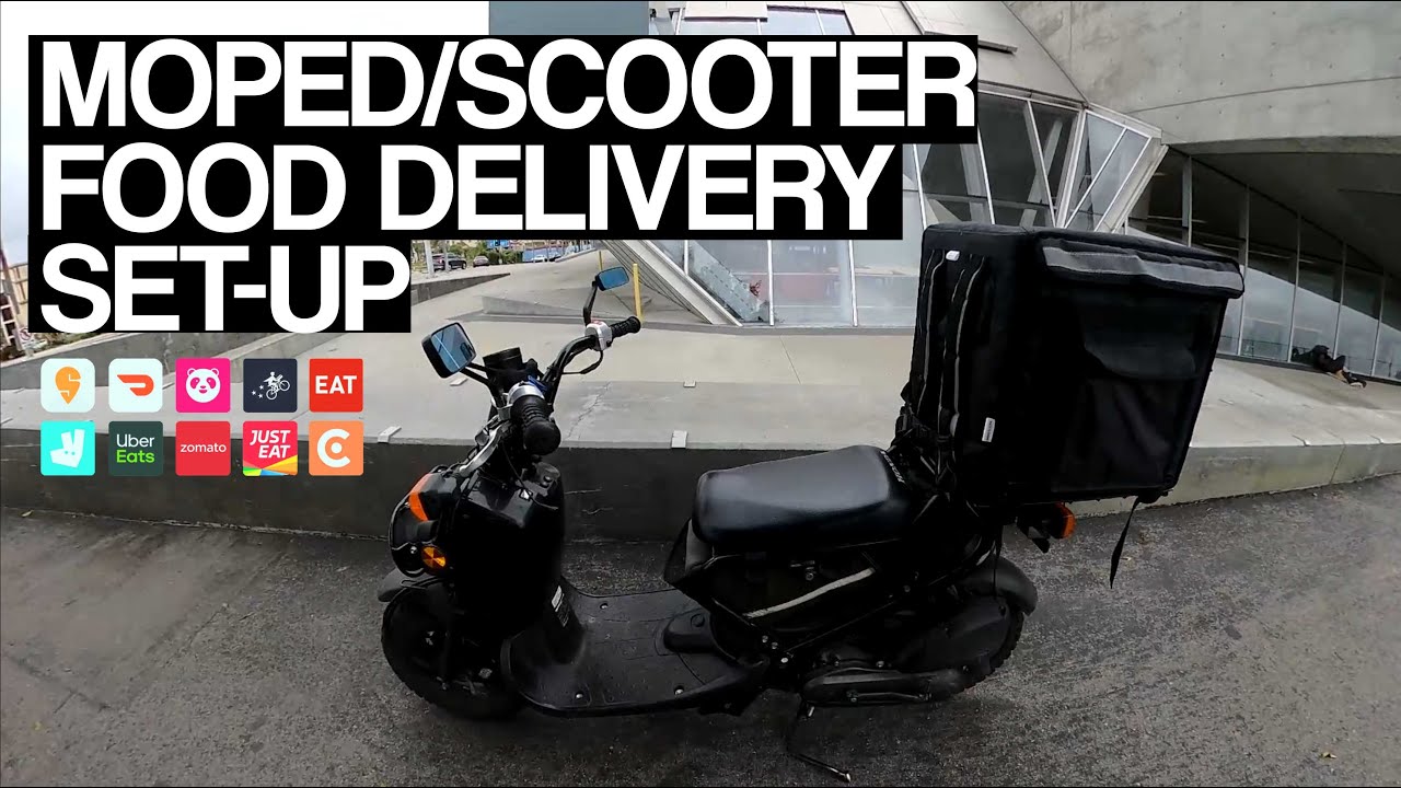 Honda Ruckus Scooter/Moped Food Delivery Set-up with Links - DoorDash UberEats Downtown Los Angeles