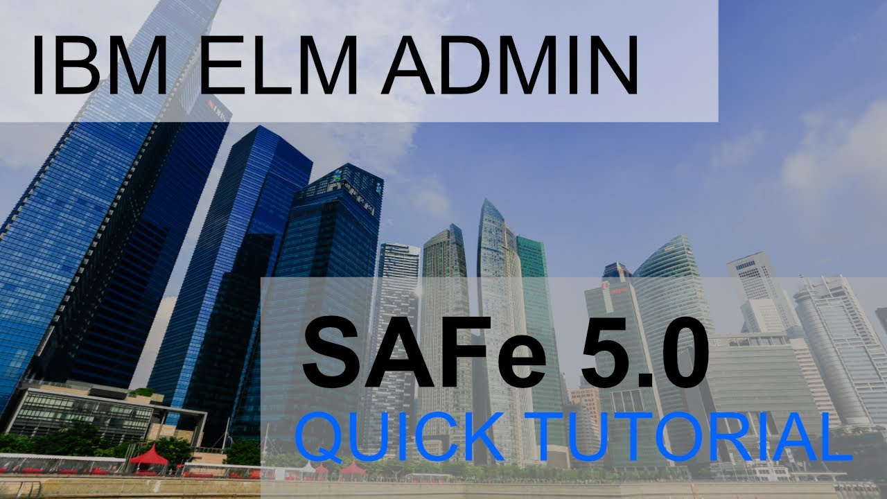 SAFe project template IBM Engineering Lifecycle Management