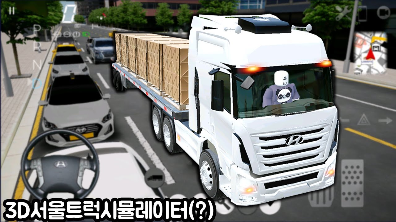 [모바일게임] 3D운전게임X [서울 트럭 시뮬레이터]!! 하차 버그만 고쳐지면 최고!! 버스 운행이랑 비교도 해봤어요!