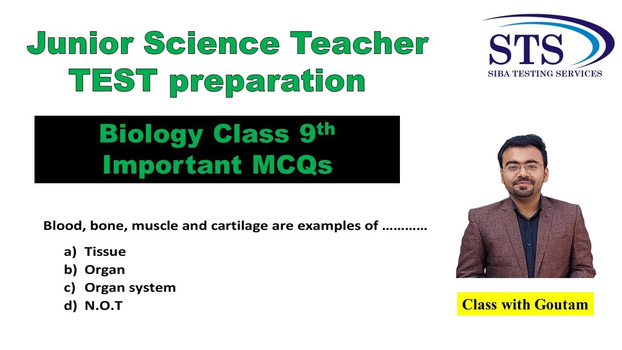 Biology Class 9 important MCQs | Junior science teacher preparation