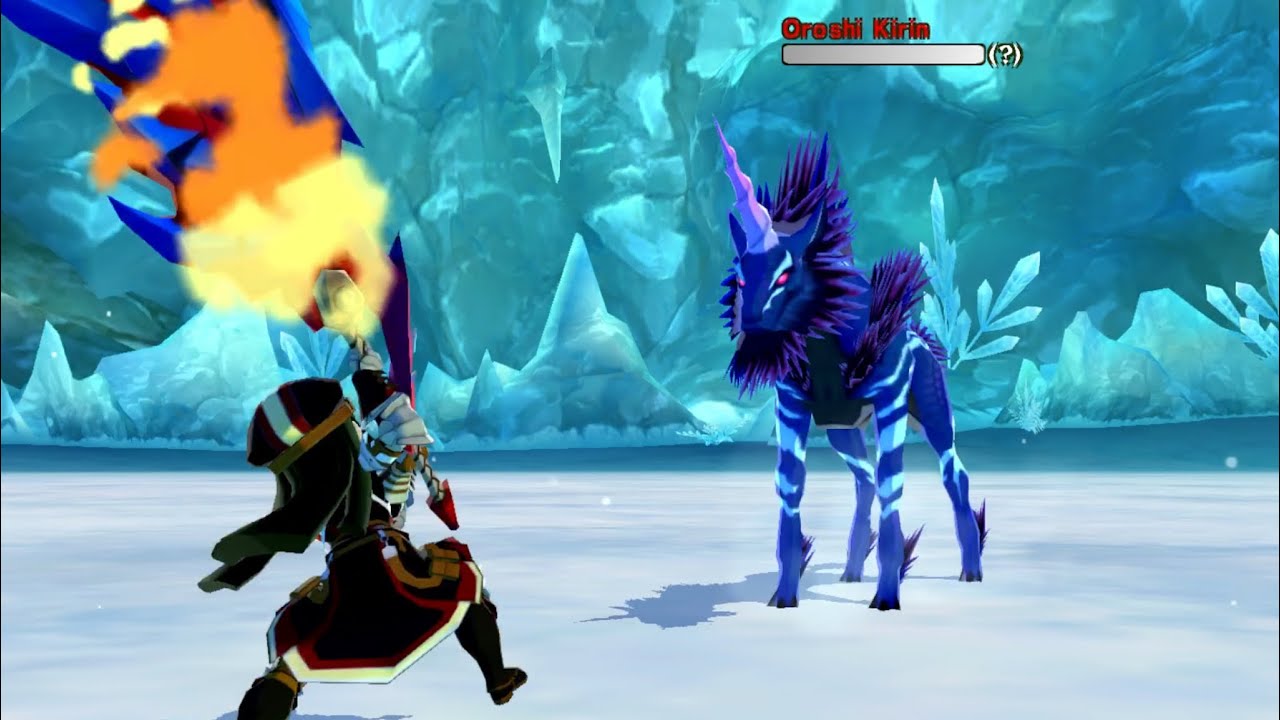 Monster Hunter Stories - Oroshi Kirin Fight
