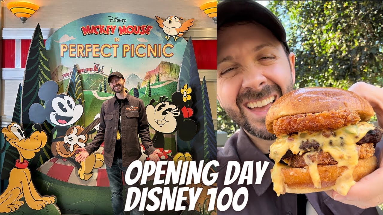 Opening Day of Disney100, Mickey & Minnie's Runaway Railway, and New Best Disneyland Burger?!
