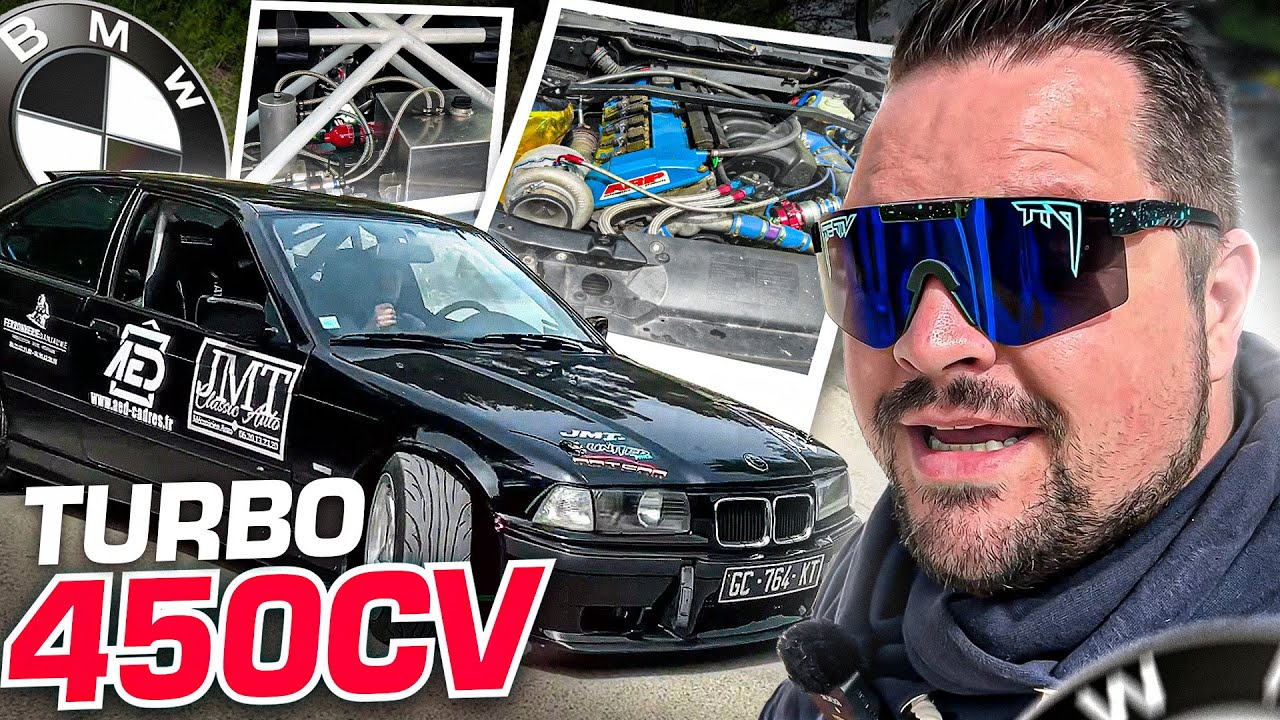 La voiture qui rend FOU avec 450cv ! - BMW Turbo M50 de Drift