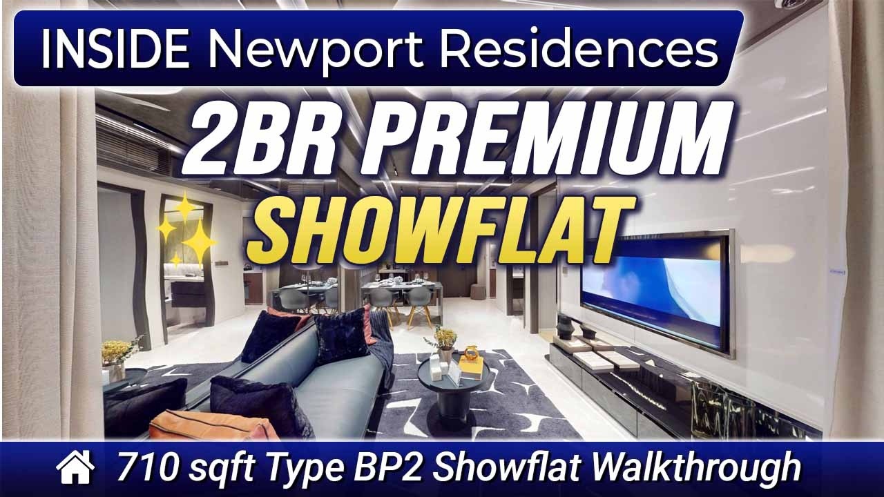 Newport Residences 2 Bedroom BP2 Showflat Tour | Smart Space Design in the Heart of Tanjong Pagar