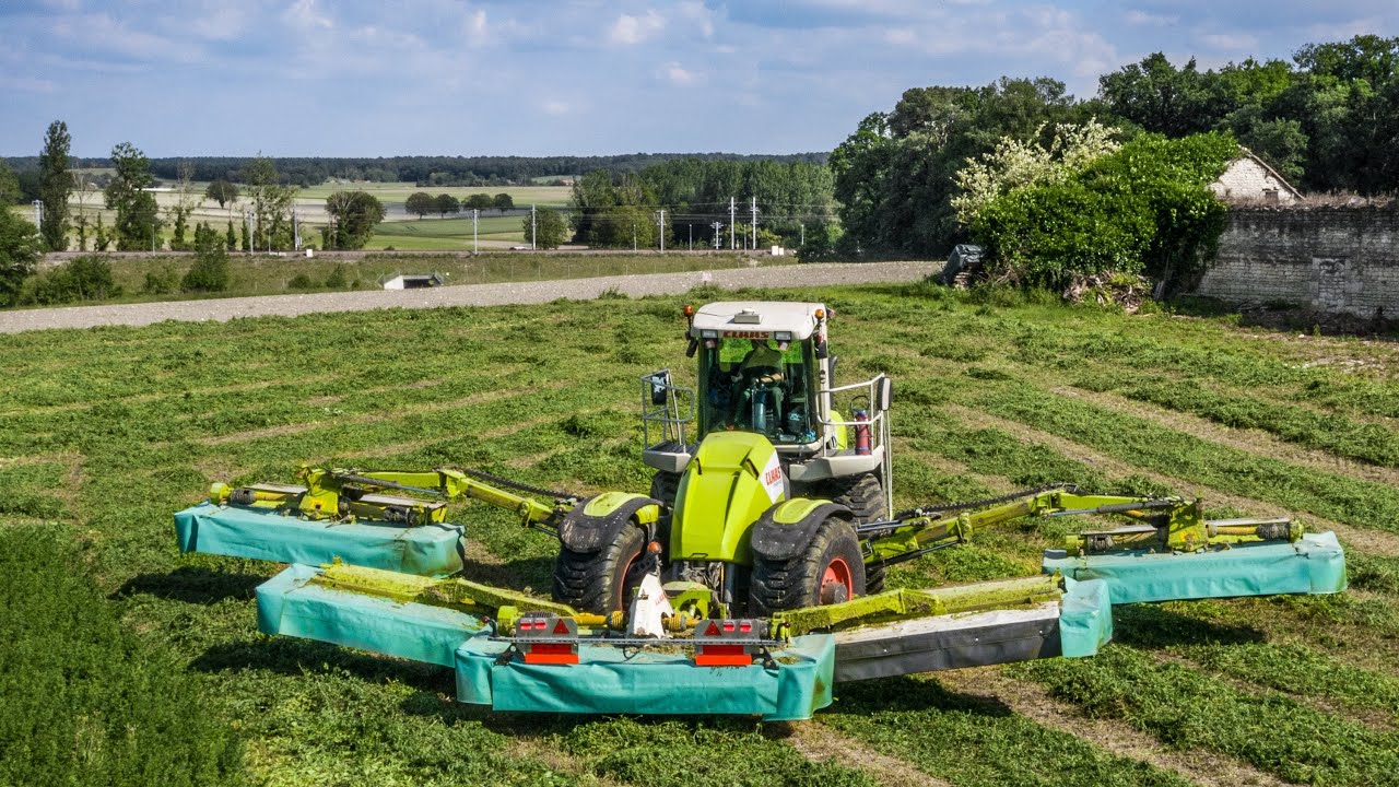 FAUCHE DE LUZERNE EN 24M |1200ha| CLAAS COUGAR 1400 UNIQUE EN FRANCE+John Deere 6250R & Disco 1100RC