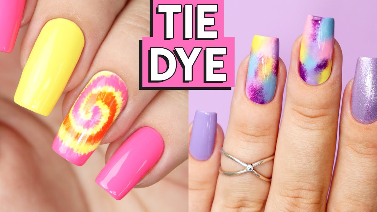 UNHAS TIE DYE | Tutorial de decoração