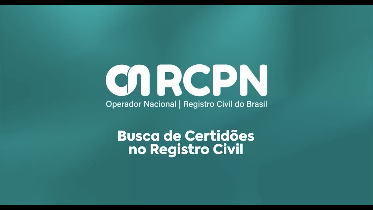 Busca de Certid&otilde;es no Registro Civil