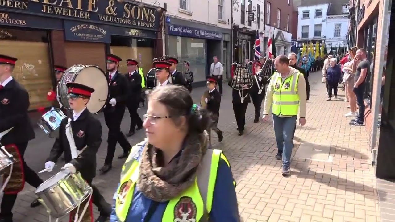 St George's Day Parade, the Scouts group Parade in Lichfield, Staffs, Sunday 21 04 2024