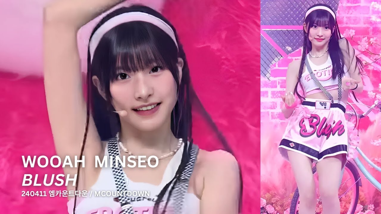 우아 민서 'BLUSH' 직캠 (WOOAH MINSEO FanCam) 240411 | @MCOUNTDOWN_2024.4.11