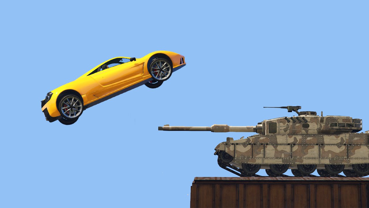 SUPER CAR vs. TANK?! (GTA 5 Funny Moments)