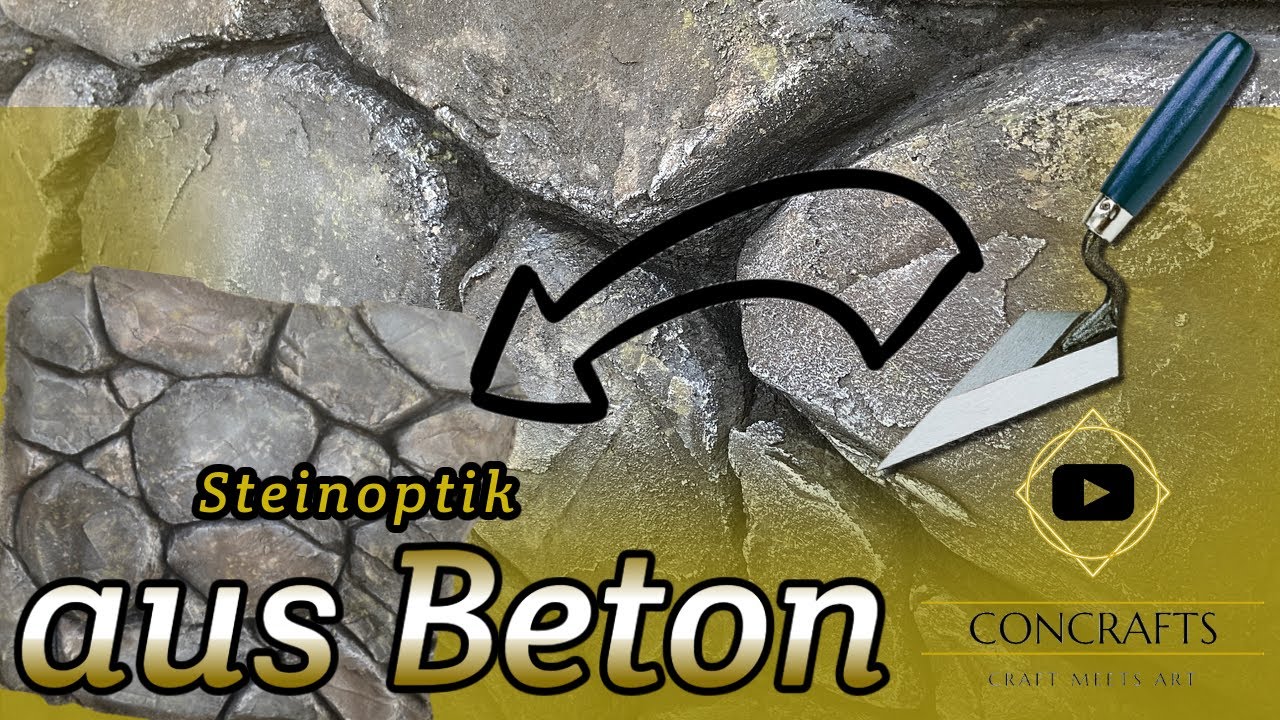Stein Wandverkleidung | Naturstein aus Beton selber machen | Naturstein Imitation