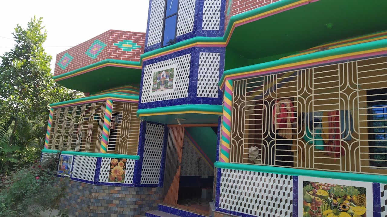 ৪  টা বেডরুম ১টয়লেট অসাধারণ বাড়ির ডিজাইন রংয়ের খরচ সহ বিস্তারিত দেখুন