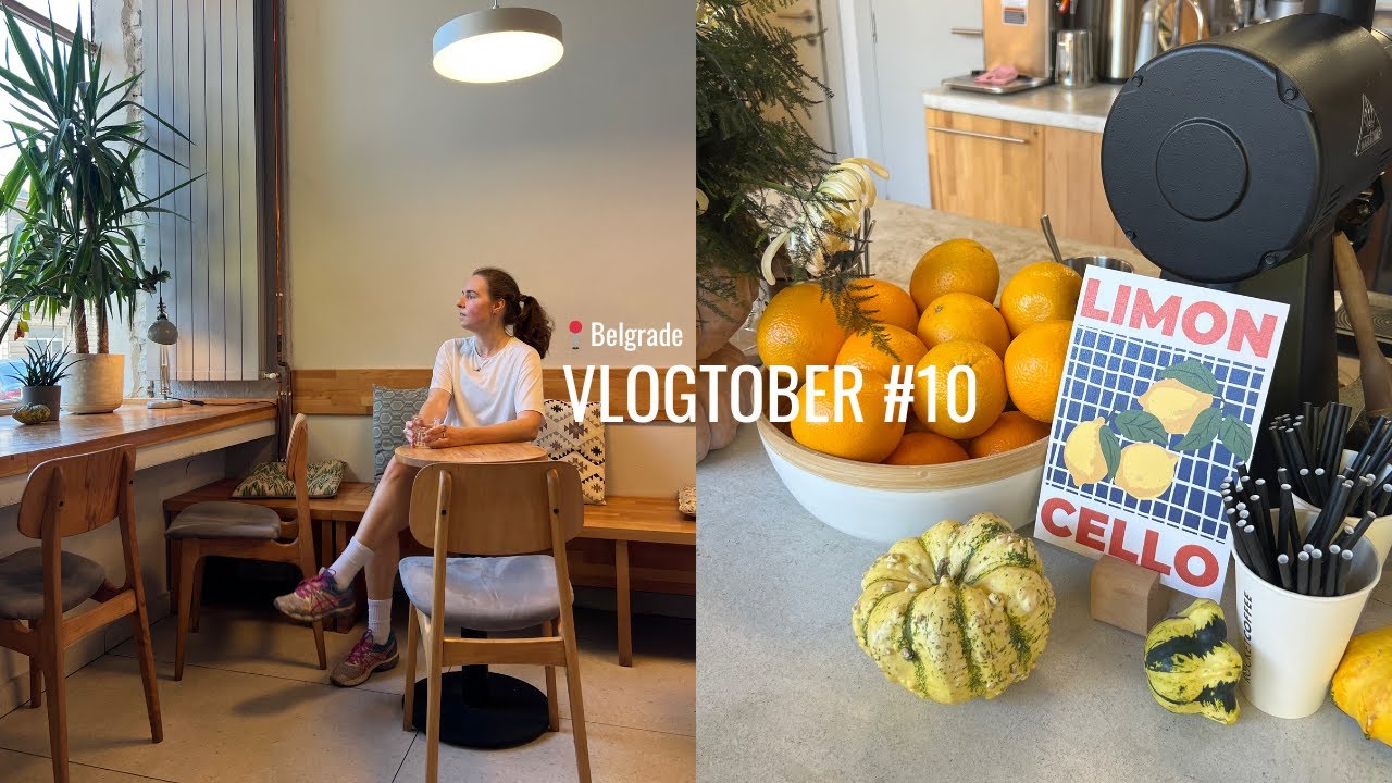 vlogtober #10 ~ последний видеоблог, лето вернулось в Белград, готовим блины, вешаем полку IKEA