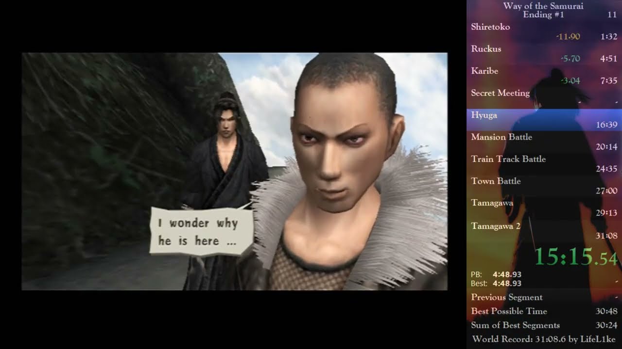 [World Record] Way of the Samurai (Ending #1) in 30:17 RTA