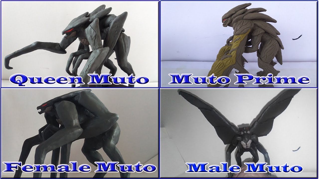 Haciendo a los 4 Tipos de Mutos (Monsterverse) de plastilina/Clay. 2022