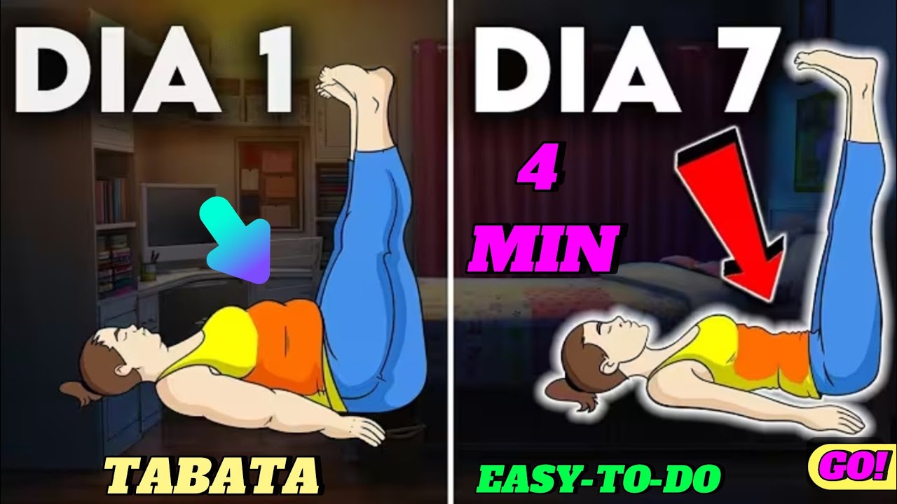 🟣TABATA EASY-TO-DO ❤️😍From the comfort of your bed you can burn fat and lose weight easily at home🛖🎊