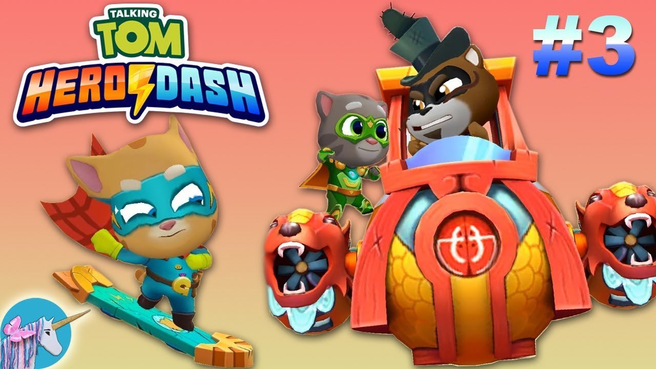 Talking Tom Hero Dash Ginger's Guardian Stage 3 full gameplay