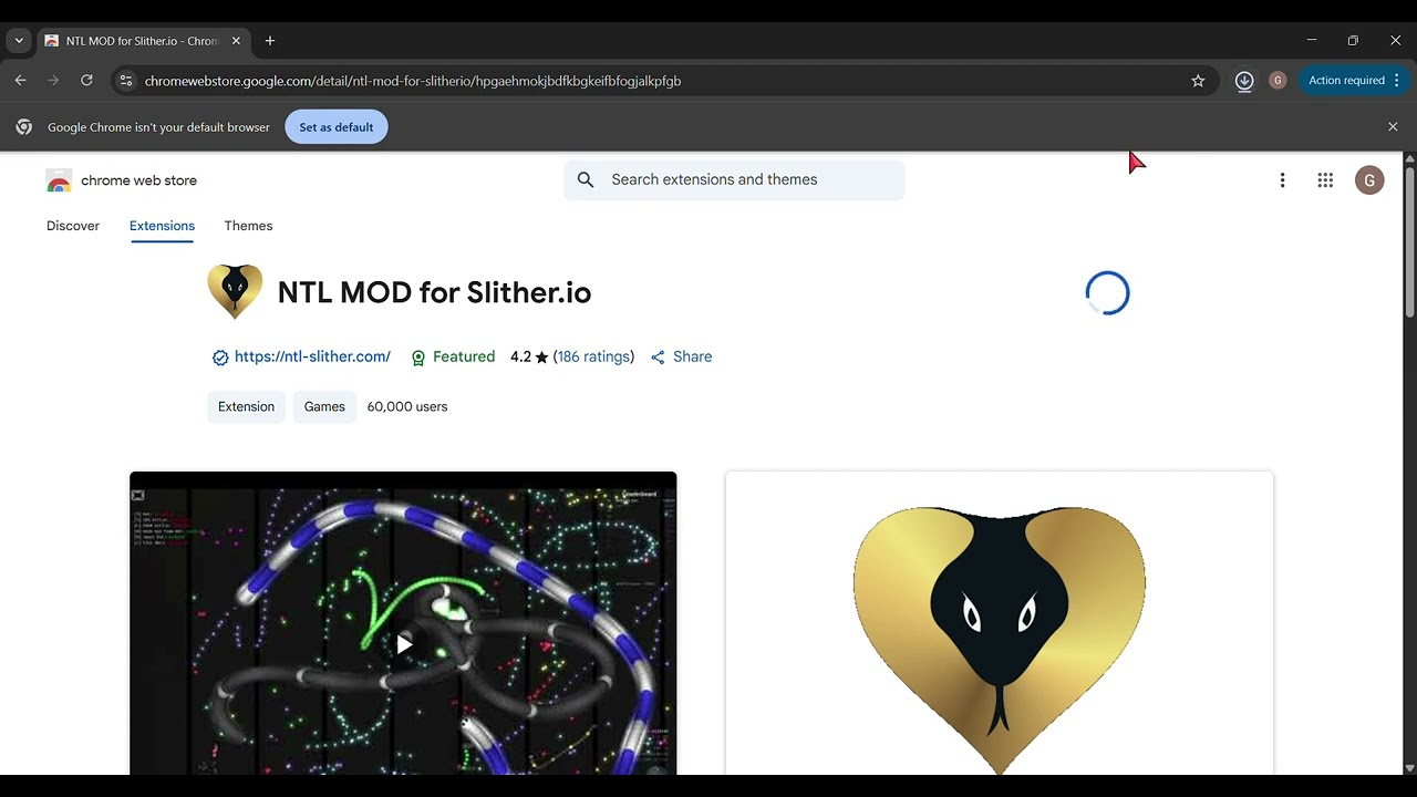 How to install NTL Mod for Slither.io for Google Chrome