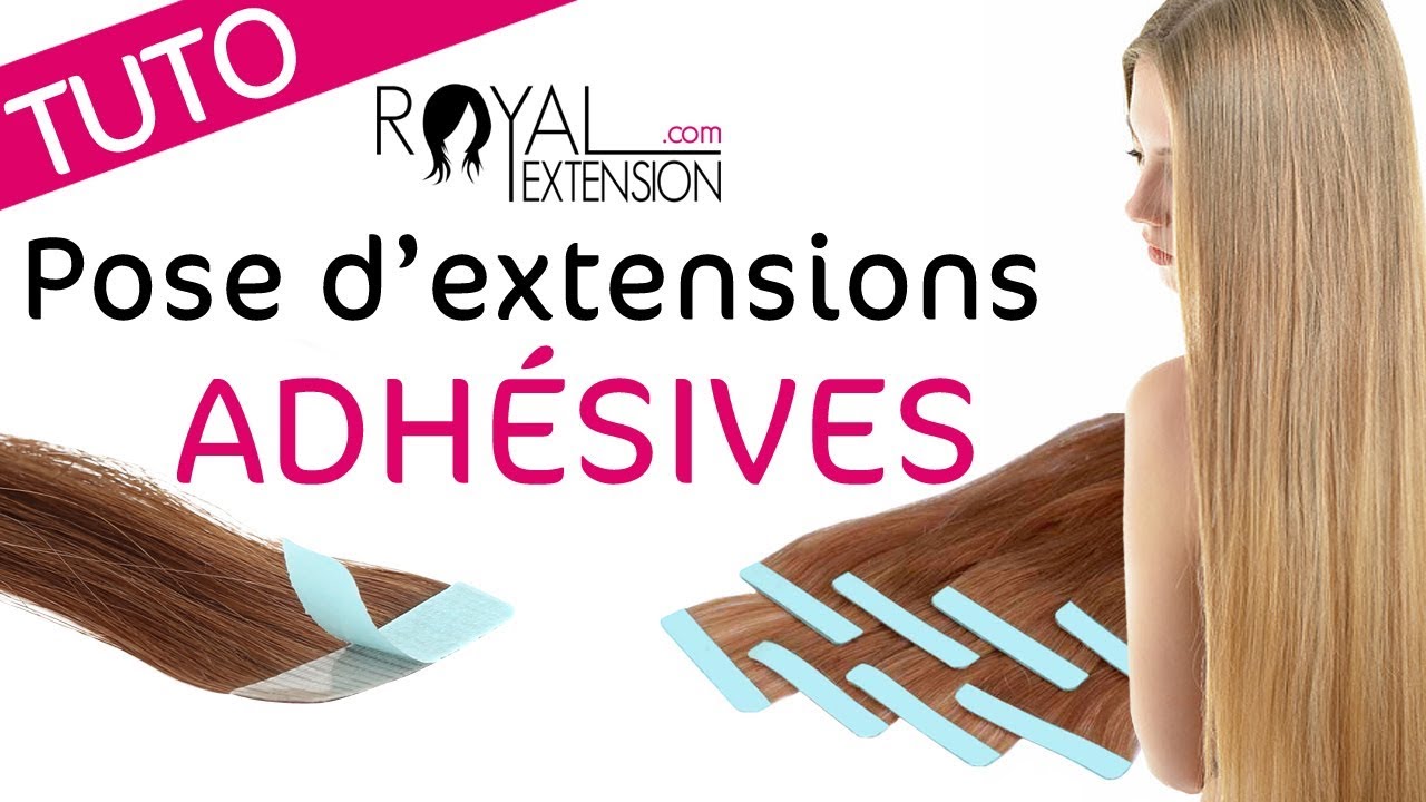 Tuto  : Pose d'extensions Bandes Adhésives TAPE by Royal Extension