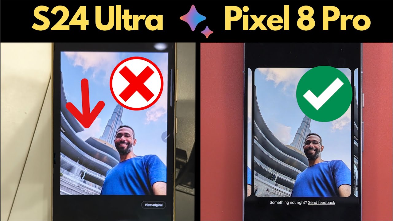 Samsung S24 Ultra против Google Pixel 8 Pro — битва генеративного ИИ (редактирование фотографий)