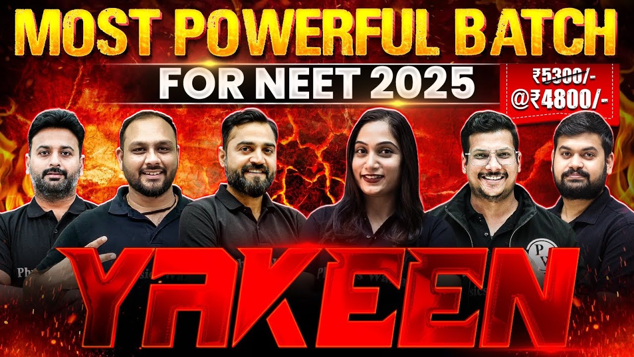 YAKEEN: India's MOST POWERFUL DROPPER Batch for NEET 2025 || ₹4800/- for Complete Year🔥