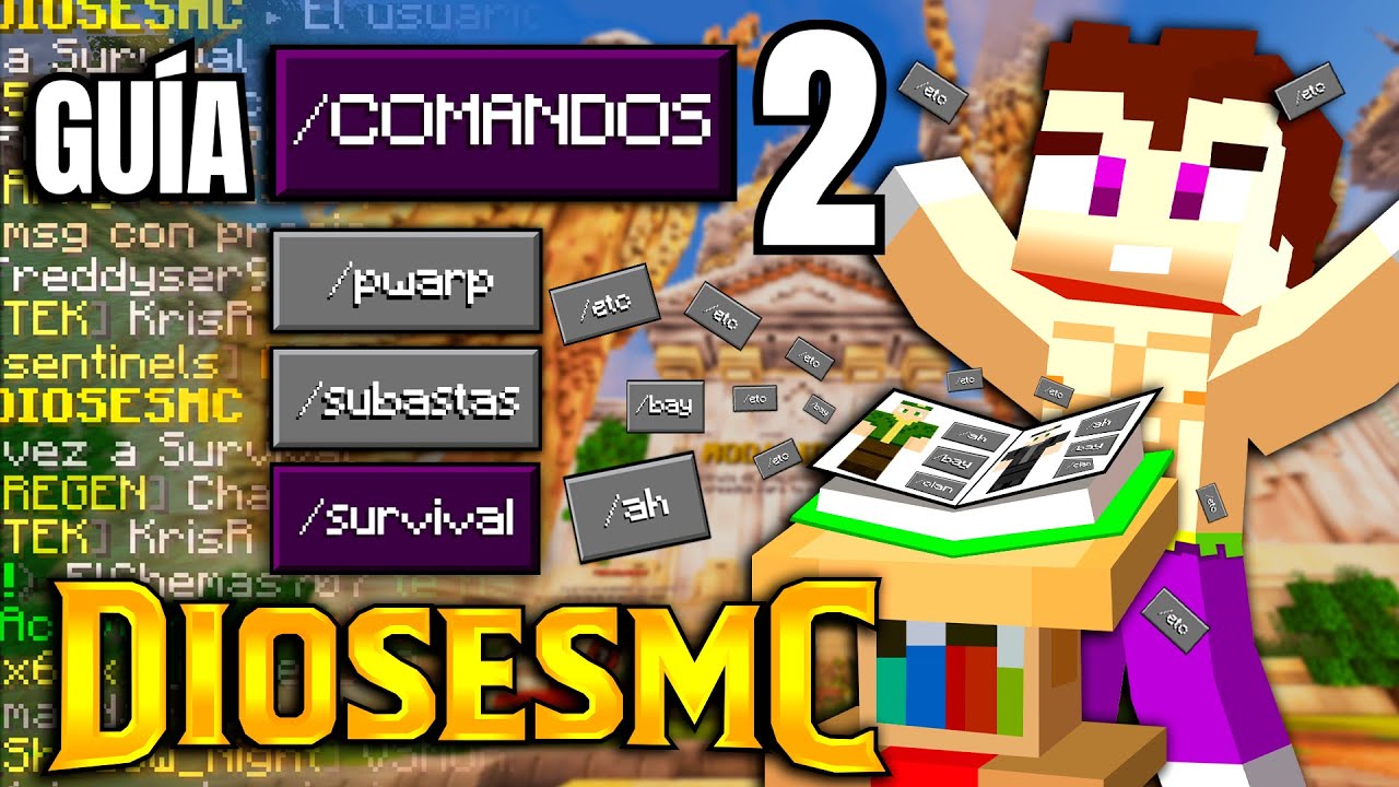 DIOSES MC Tutorial de COMANDOS en el SURVIVAL Parte2 / Minecraft multijugador