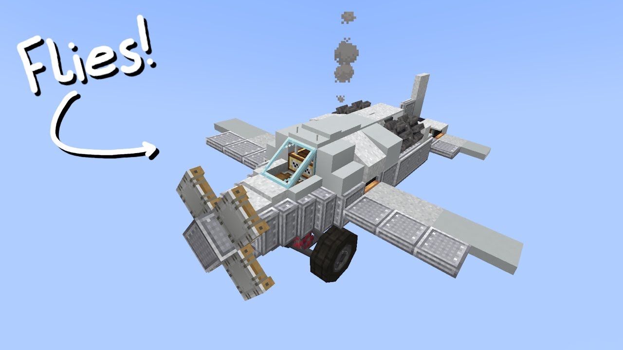 I built a WORKING PLANE in the CREATE MOD