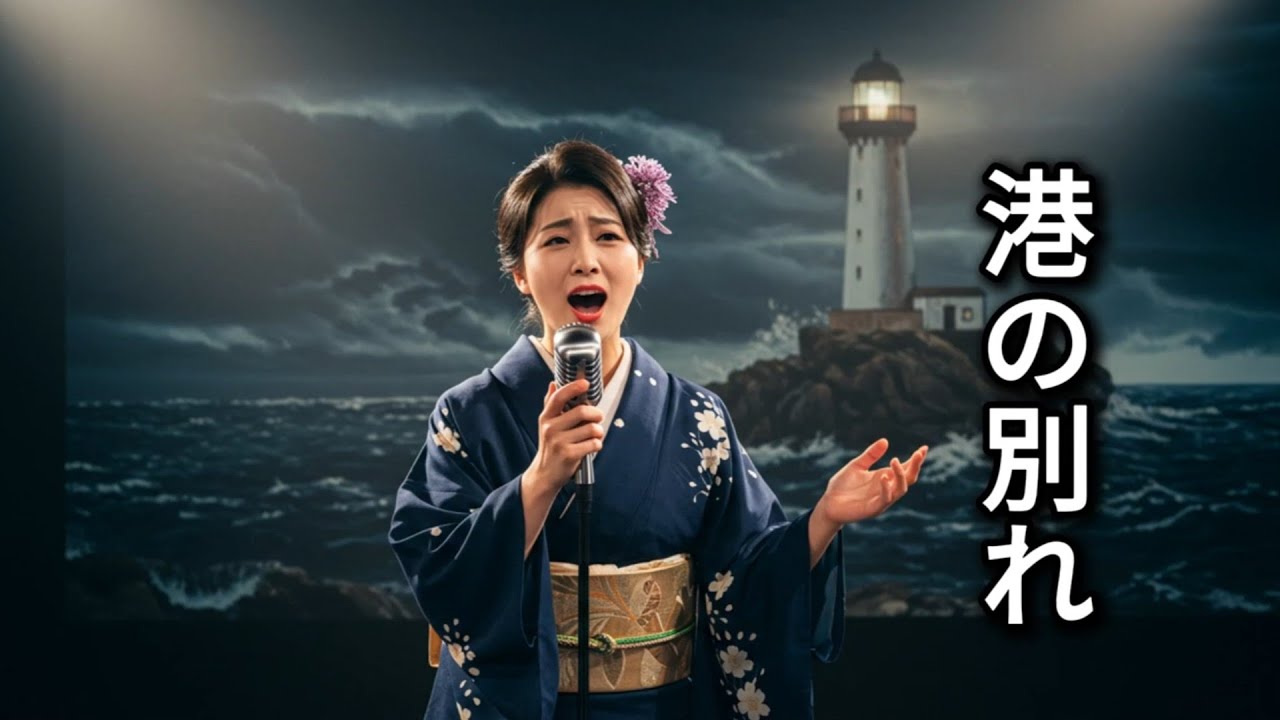 港の別れ 🌊 灯台の光に響く切ない演歌【演歌の花】