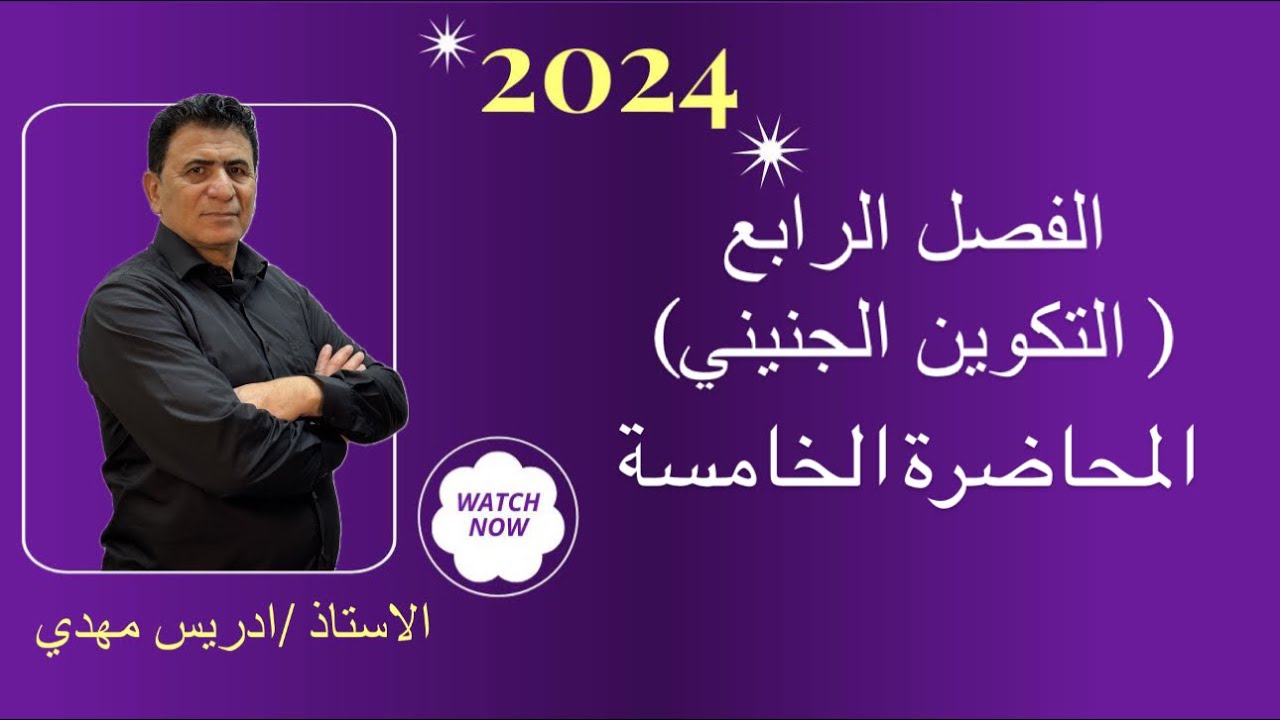 الفصل الرابع | التكوين الجنيني| المحاضرة الخامسة| 2024