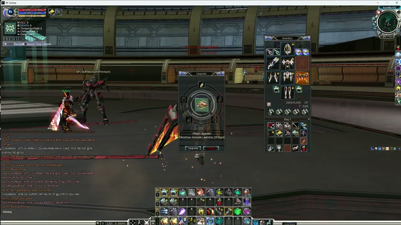 How to make Holiday GL Permanent - RF Online Origin