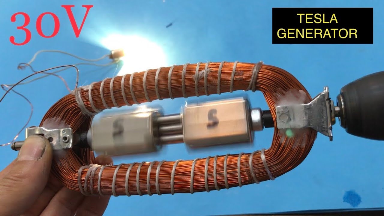 ЛЕГКО СОБИРАТЬ ГЕНЕРАТОР TESLA, КАЖДЫЙ СДЕЛАЕТ СВОЙ МИНИ-ГЕНЕРАТОР