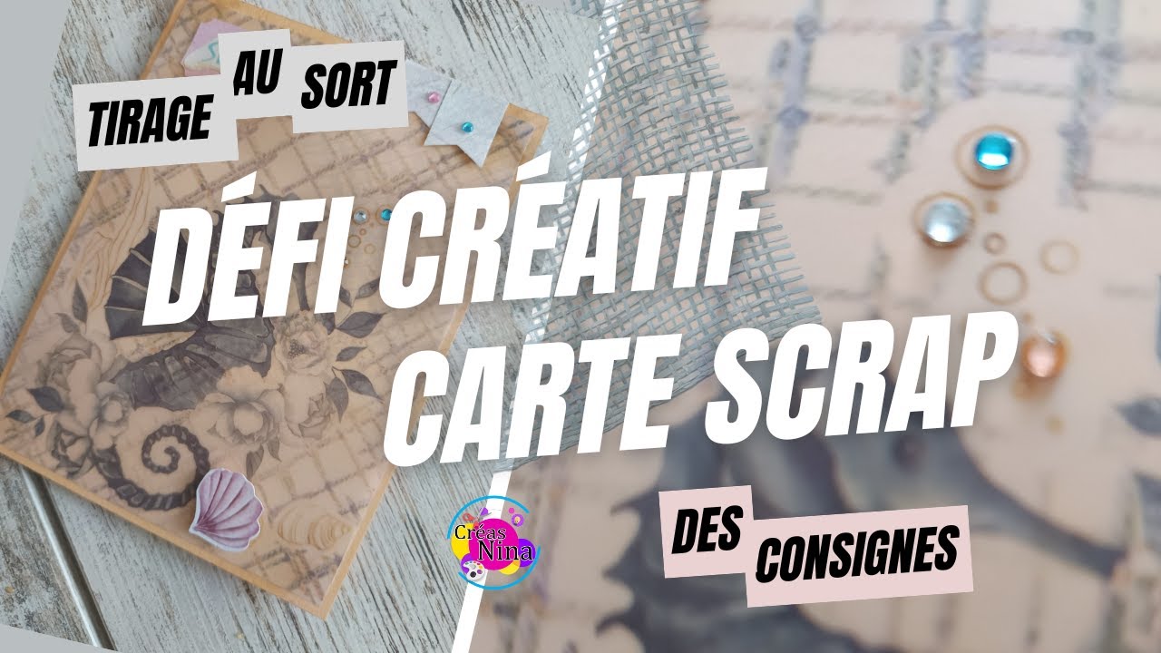 🌺Carte scrap : Défi créatif avec tirage au sort  🌺
