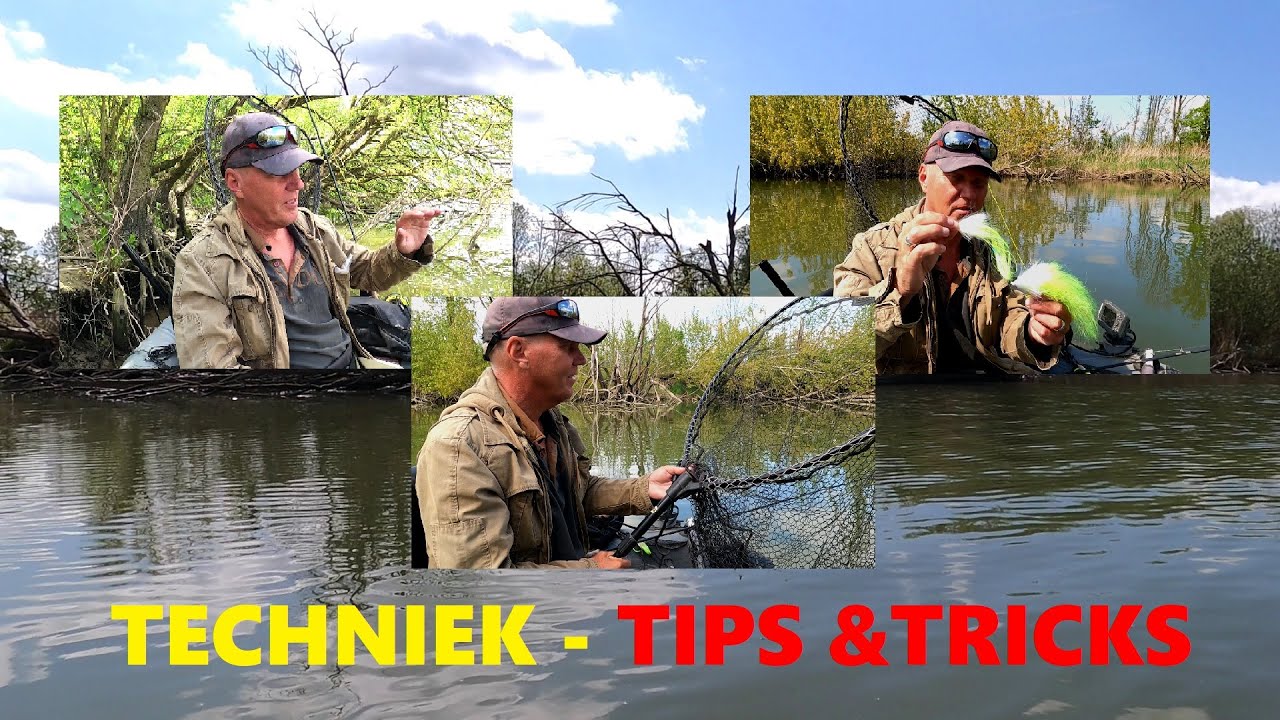 TECHNIEK TIPS EN TRICKS LANGE LEADER BELLYBOAT VLIEGVISSEN OP SNOEK