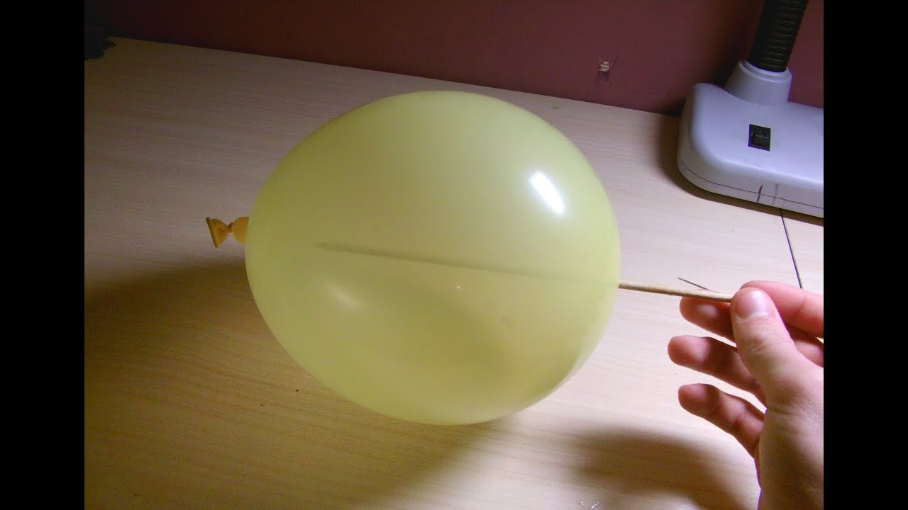 Como atravesar un globo con una brocheta sin que explote