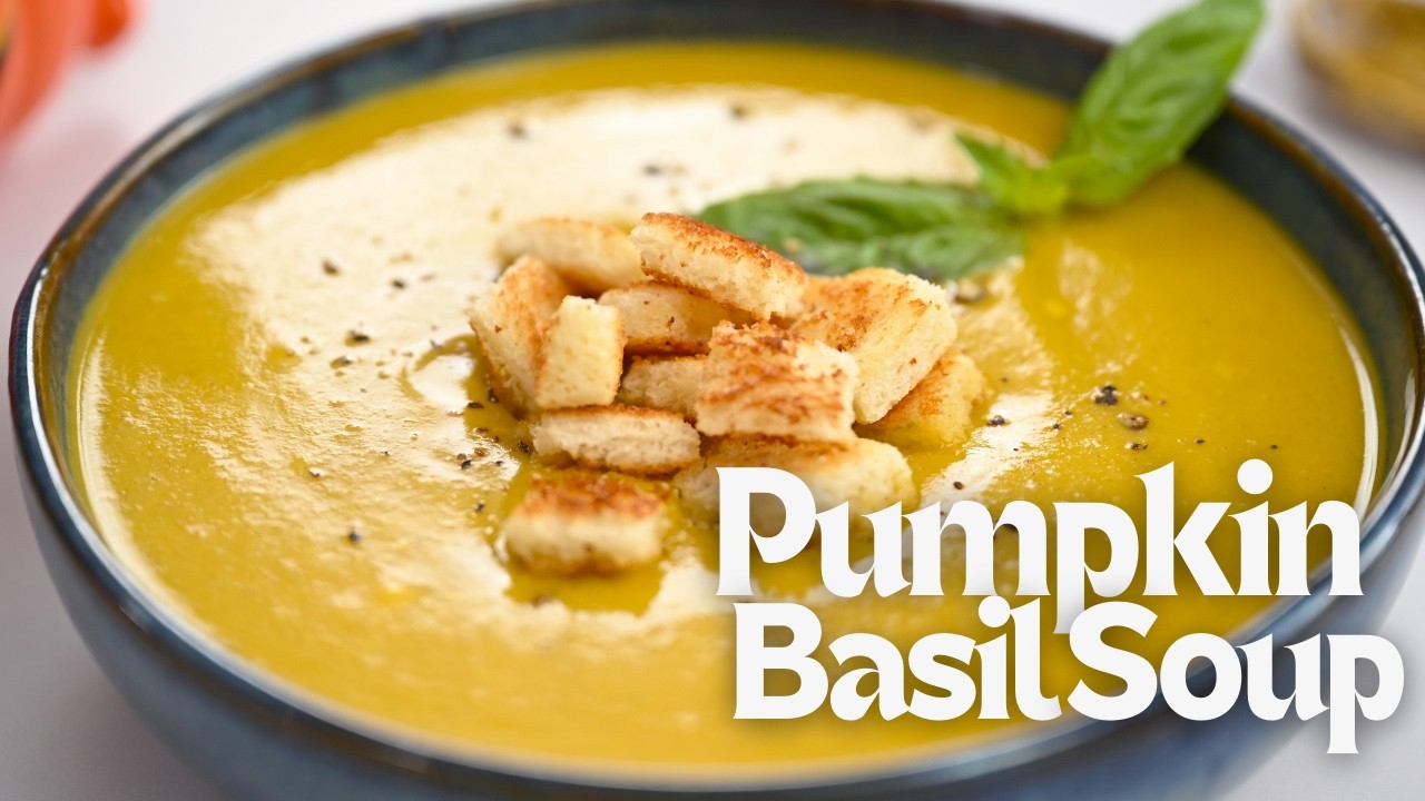 Pumpkin Basil Soup | Kaddu Ka Shorba | कद्दू का शोरबा घर पे बनाओ | Winter Soup | Kunal Kapur Recipes